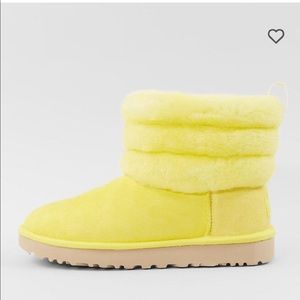 - UGGS “Fluff Mini Quilted Suede Ankle” BOOT